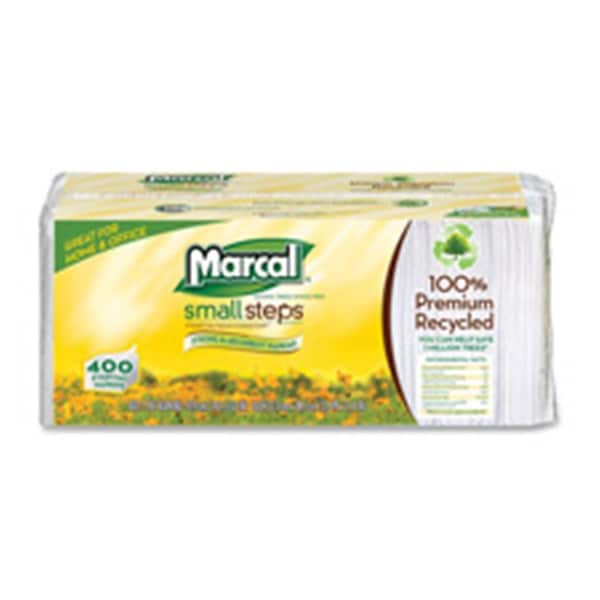 Marcal Paper Mills, Inc Luncheon Napkin, Single-Ply, 12.5 in. x 11.25 in., White, 2400PK MA464117 - main